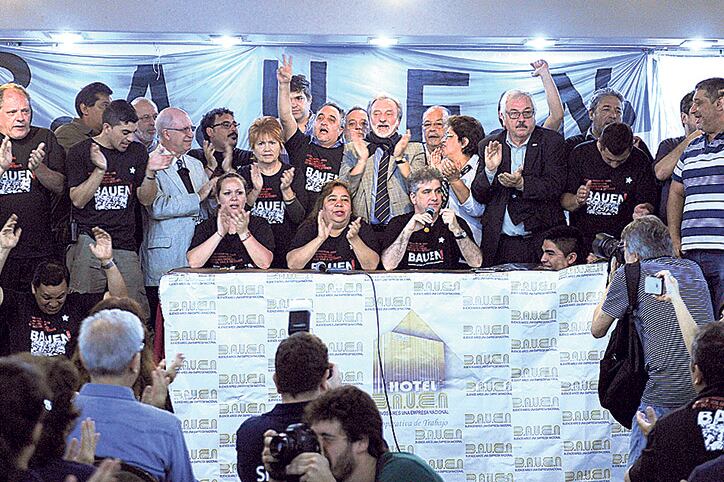 Los trabajadores armaron una cooperativa después de que en 2001 los dueños cerraran el Bauen.