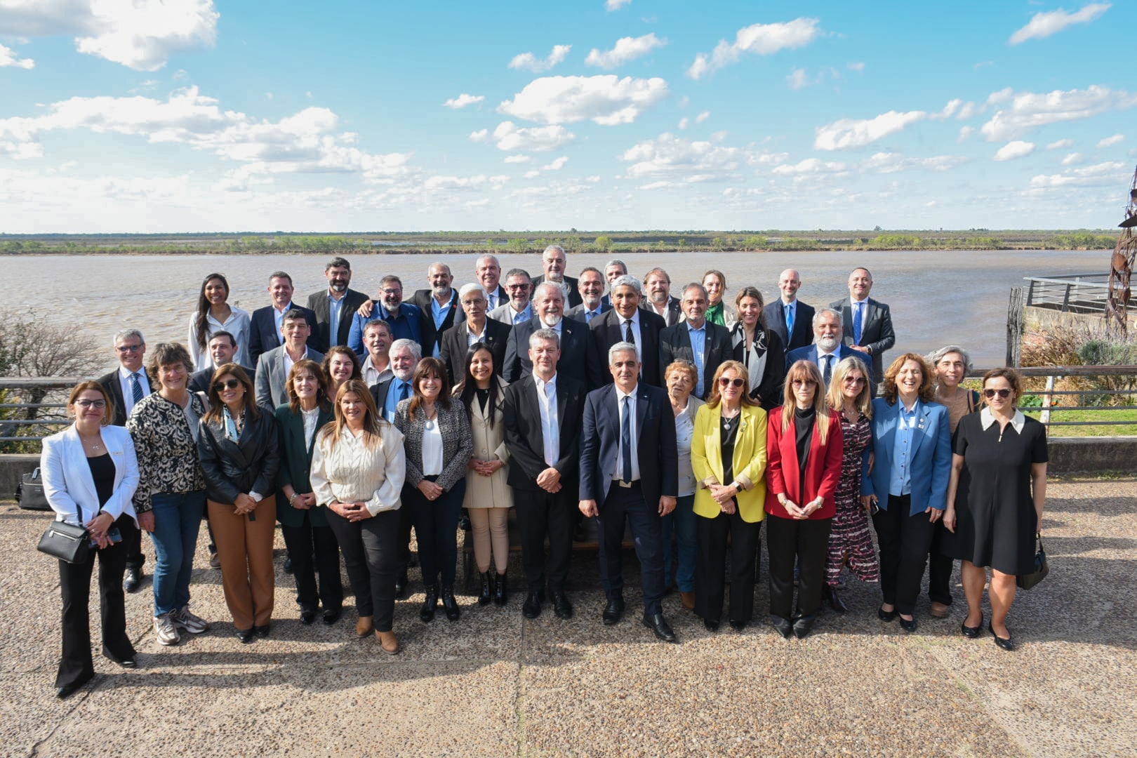Las y los rectores de las universidades de todo el país tras el plenario en Rosario.