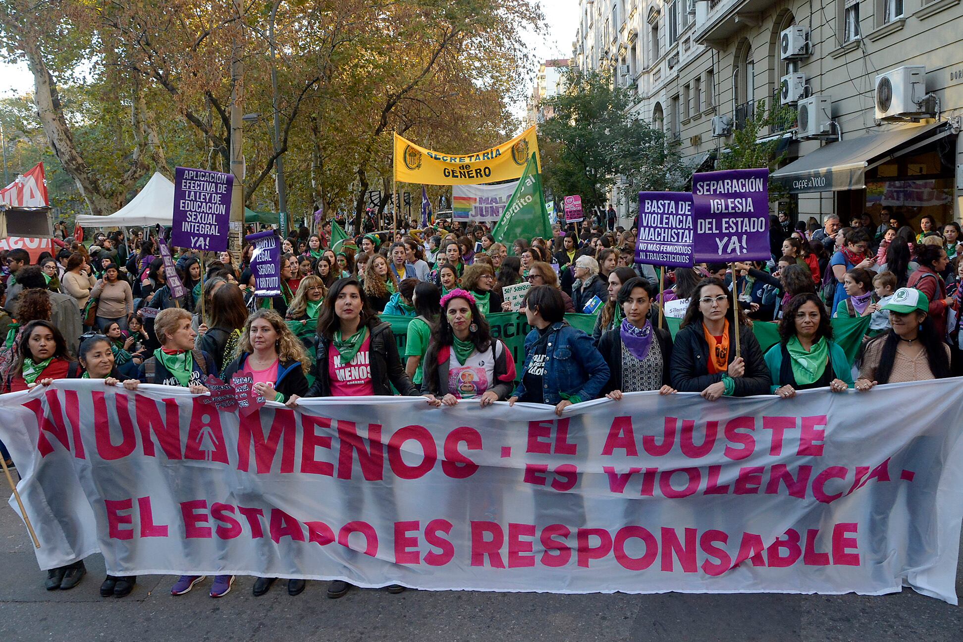 La marcha de la semana pasada fue multitudinaria en Rosario.