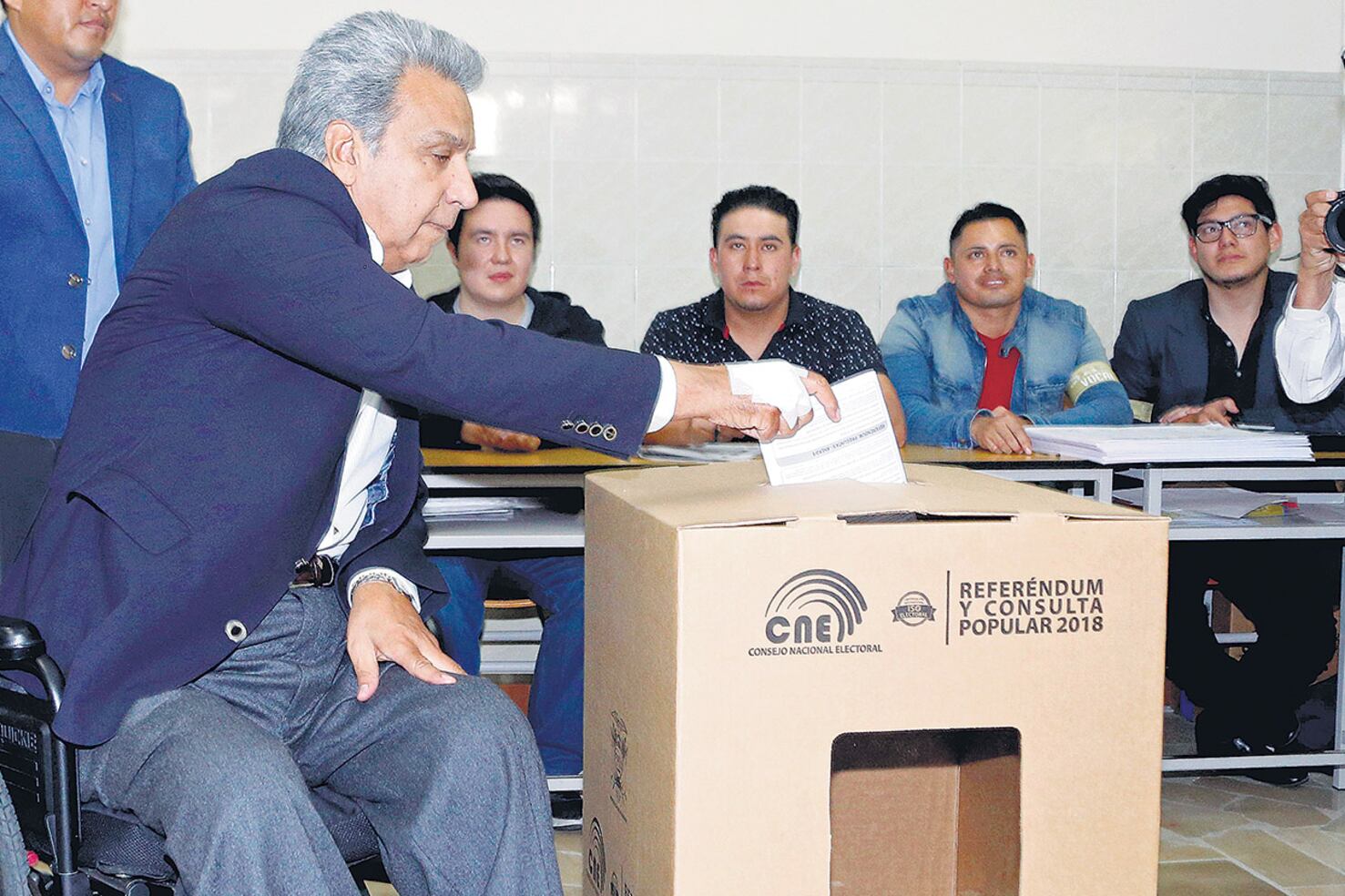 El presidente Lenín Moreno celebró la “clara y contundente victoria” que tuvo el Sí.