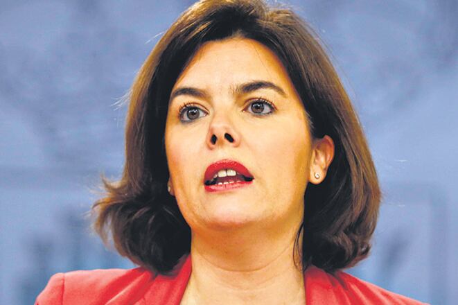 “Ante los legítimos representantes de todos los españoles se puede debatir’’, dijo Sáenz.