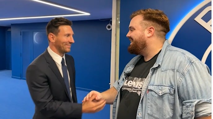 Messi e Ibai se reencontraron luego de la cena que compartieron en Barcelona hace unos días.