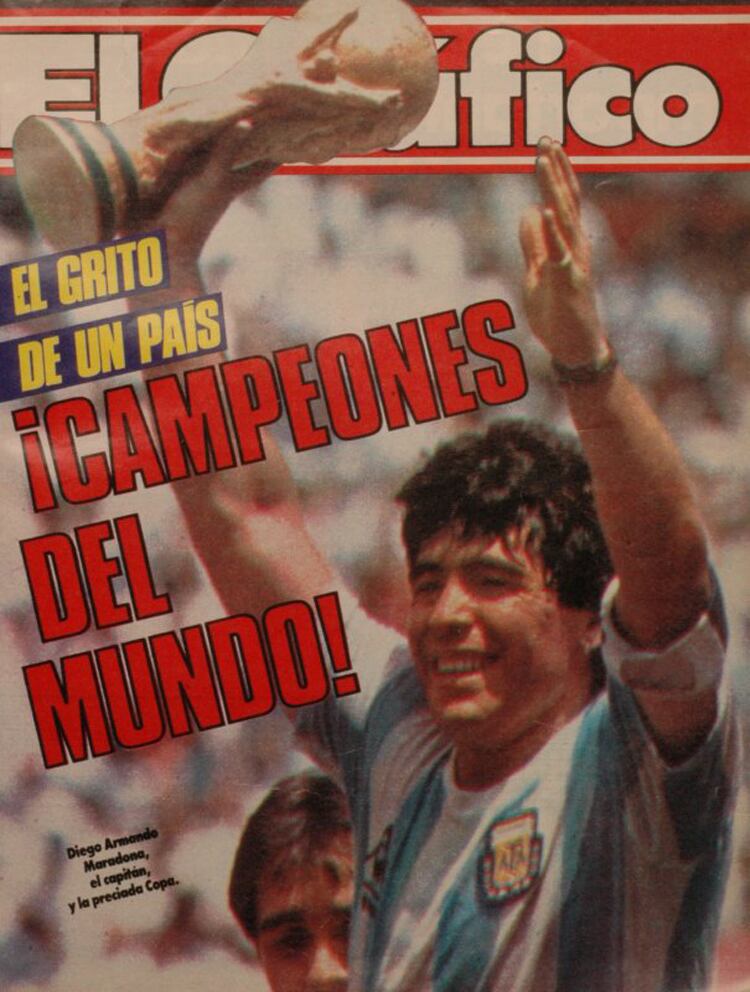La tapa de El Gráfico cuando la Selección ganó el mundial de México 86.