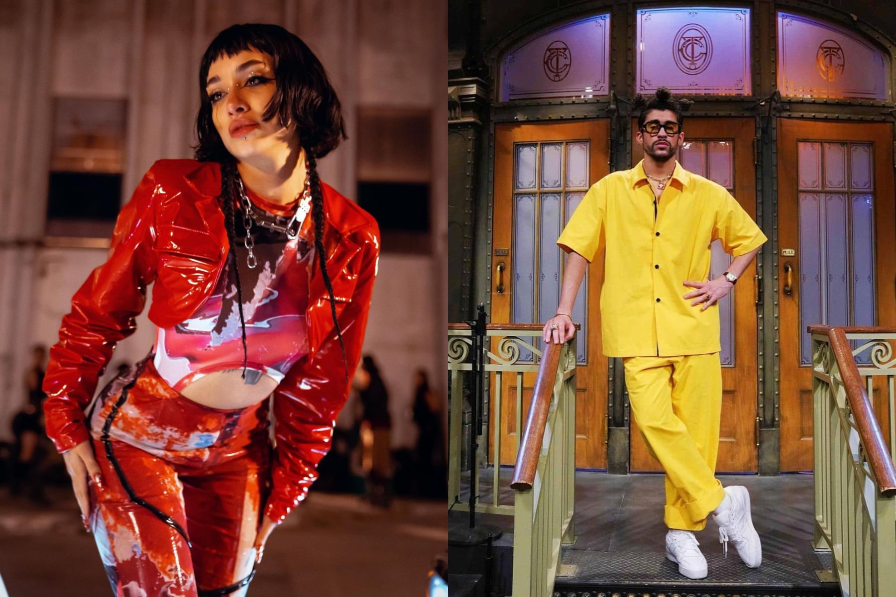 Los canales de YouTube de Bud Bunny y María Becerra fueron los más reproducidos por los argentinos en el último año. Imagen: @mariabecerra / @badbunny.pr