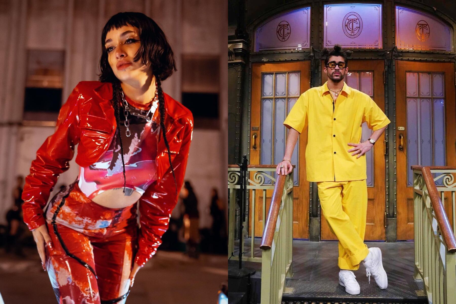 Los canales de YouTube de Bud Bunny y María Becerra fueron los más reproducidos por los argentinos en el último año. Imagen: @mariabecerra / @badbunny.pr