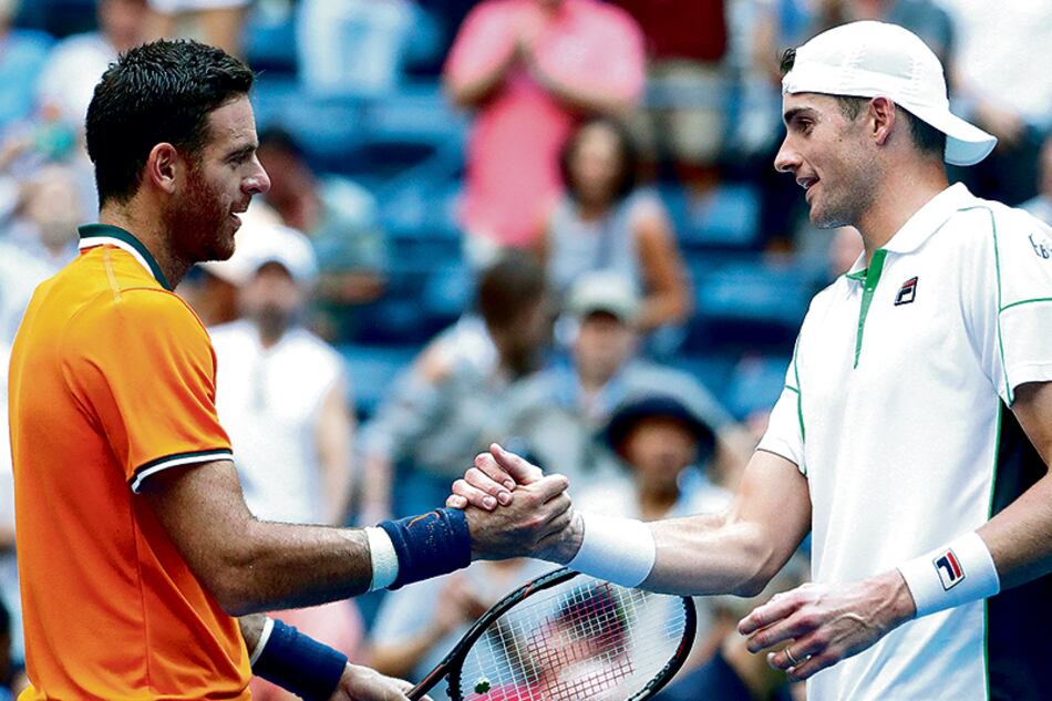 Juan Martín Del Potro, ganador ayer frente al local Isner.