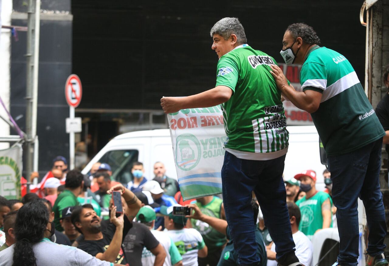 Los sectores combativos de la CGT, convocaron a un acto popular en la Plaza de Mayo.