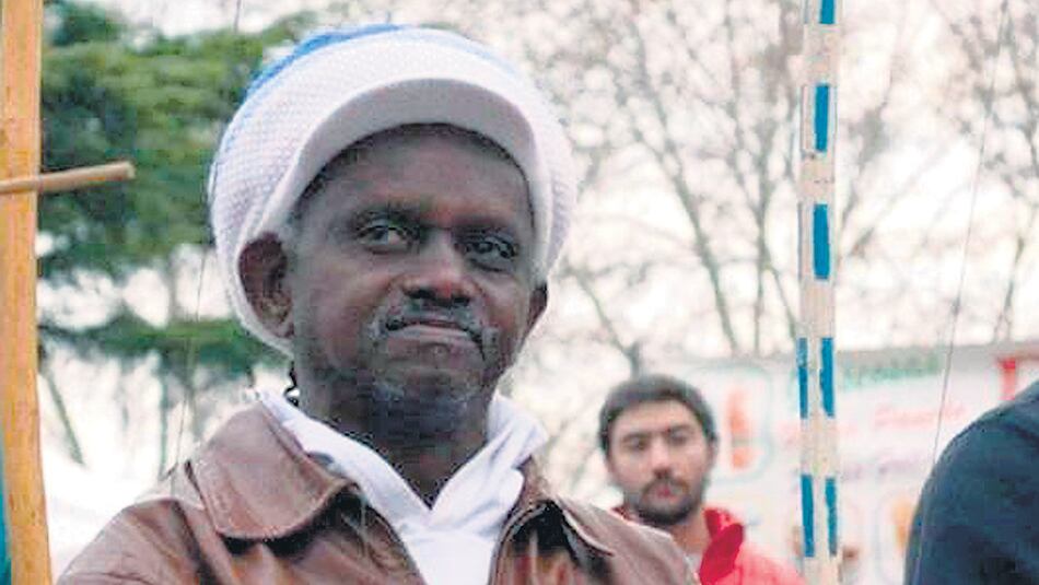 Romualdo Rosadio da Costa, de 63 años, alias Moa do Katendé, músico e instructor de capoeira y votante del Partido de los Trabajadores.