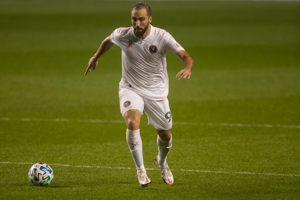 Gonzalo Higuaín, delantero del Inter de Miami.