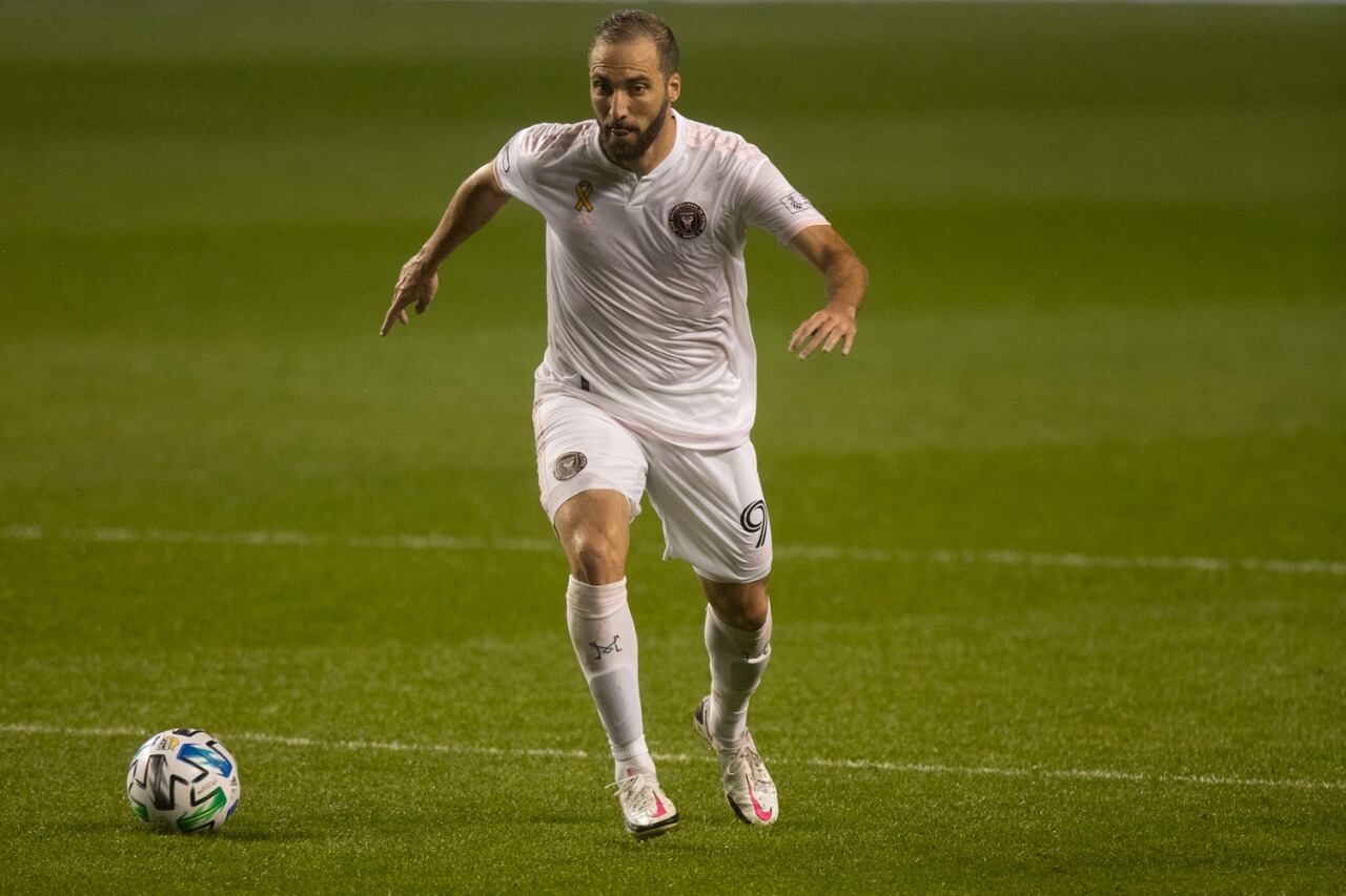 Gonzalo Higuaín, delantero del Inter de Miami.