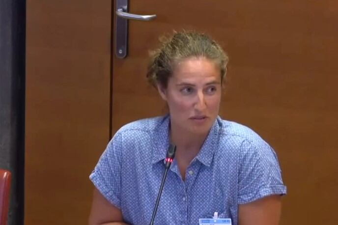 Angélique Cauchy denunció una serie de abusos sexuales perpetrados por su entrenador. Imágen: captura de video.