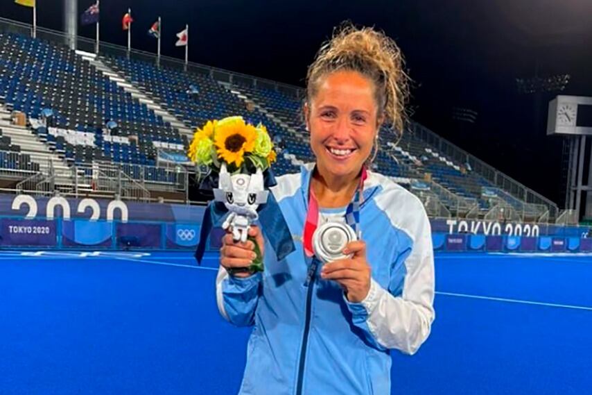 Rocio Sánchez Mocchia, con la medalla de plata de Tokio 2020