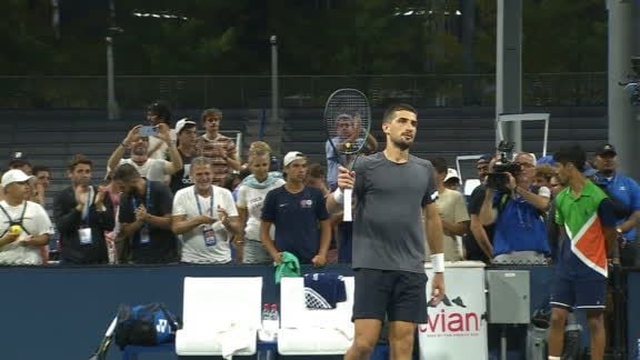 Cachín le ganó la batalla a Bedene en casi cuatro horas y está en la segunda ronda