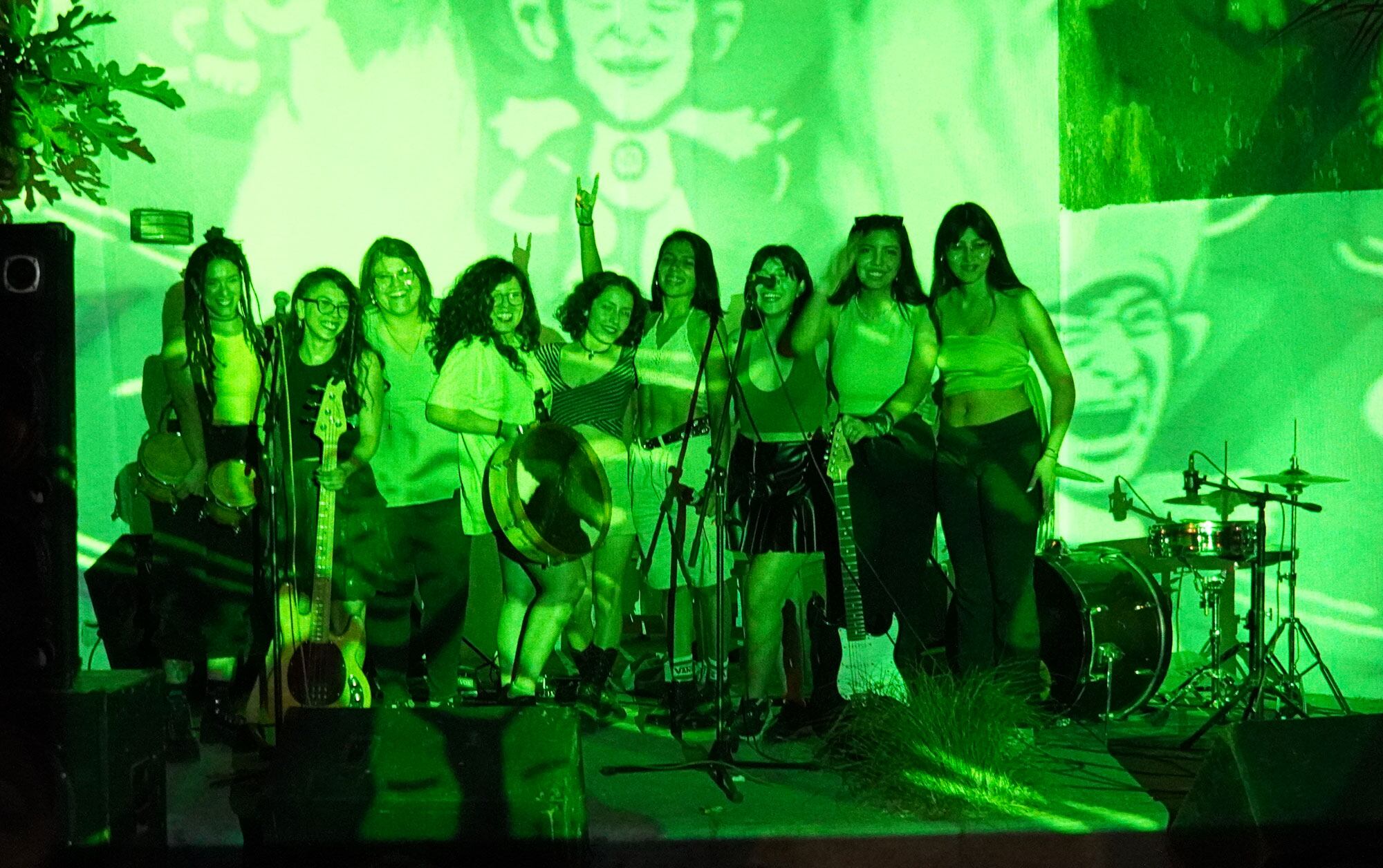 Jam con las Pibas en el escenario del FNU