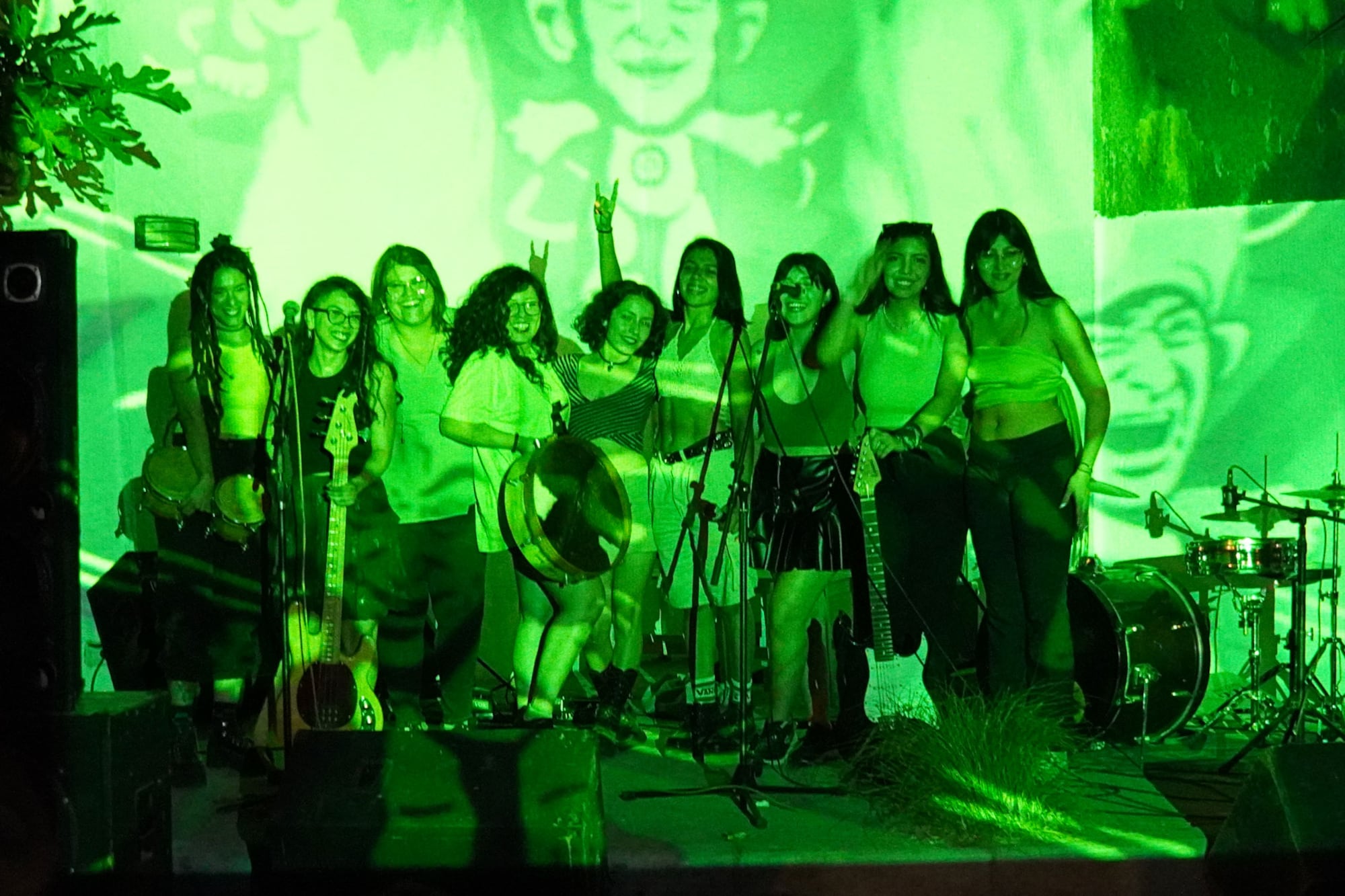 Jam con las Pibas en el escenario del FNU