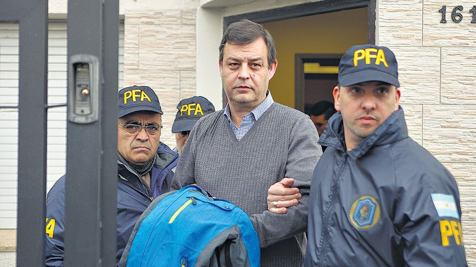 Víctor Manzanares fue detenido ayer en su estudio en Río Gallegos.