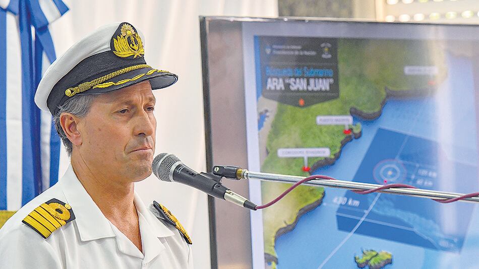 El capitán Balbi detalló las tareas de búsqueda a 24 días de la pérdida de contacto.