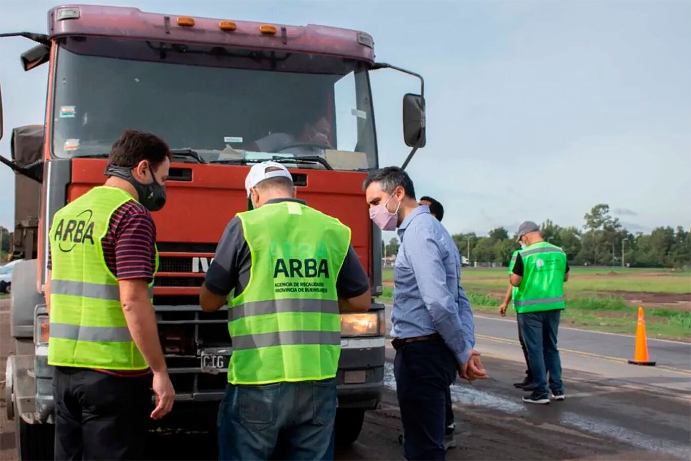 El operativo se montó sobre la Ruta 205, a la altura de Lobos