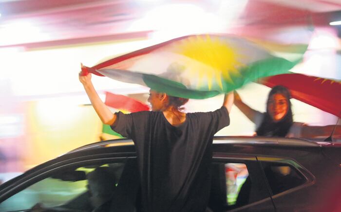 En Erbil la jornada electoral se vivió como una fiesta.