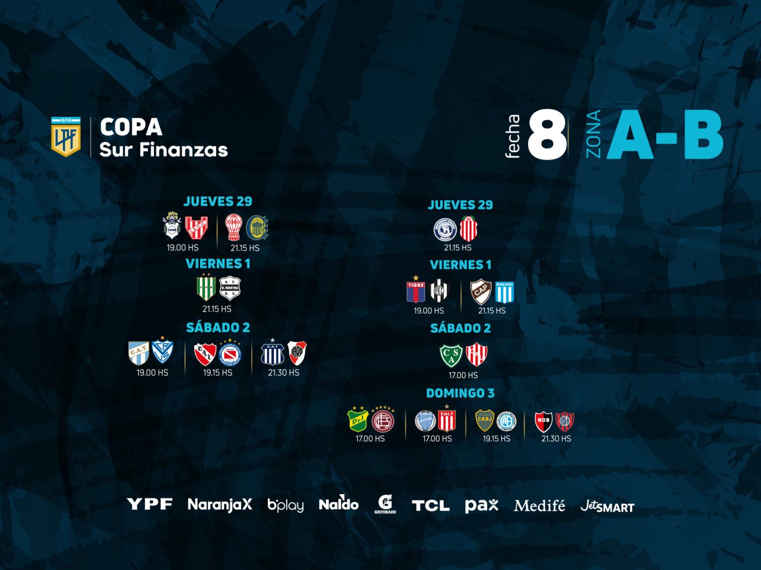 Se viene la fecha 8 de la Copa de la Liga 2024.