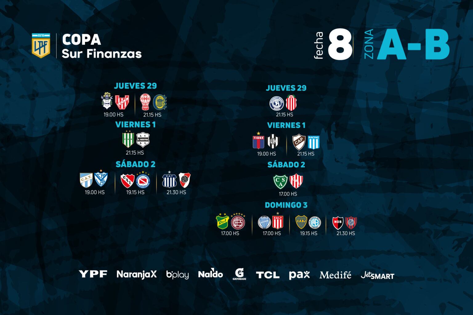 Se viene la fecha 8 de la Copa de la Liga 2024.