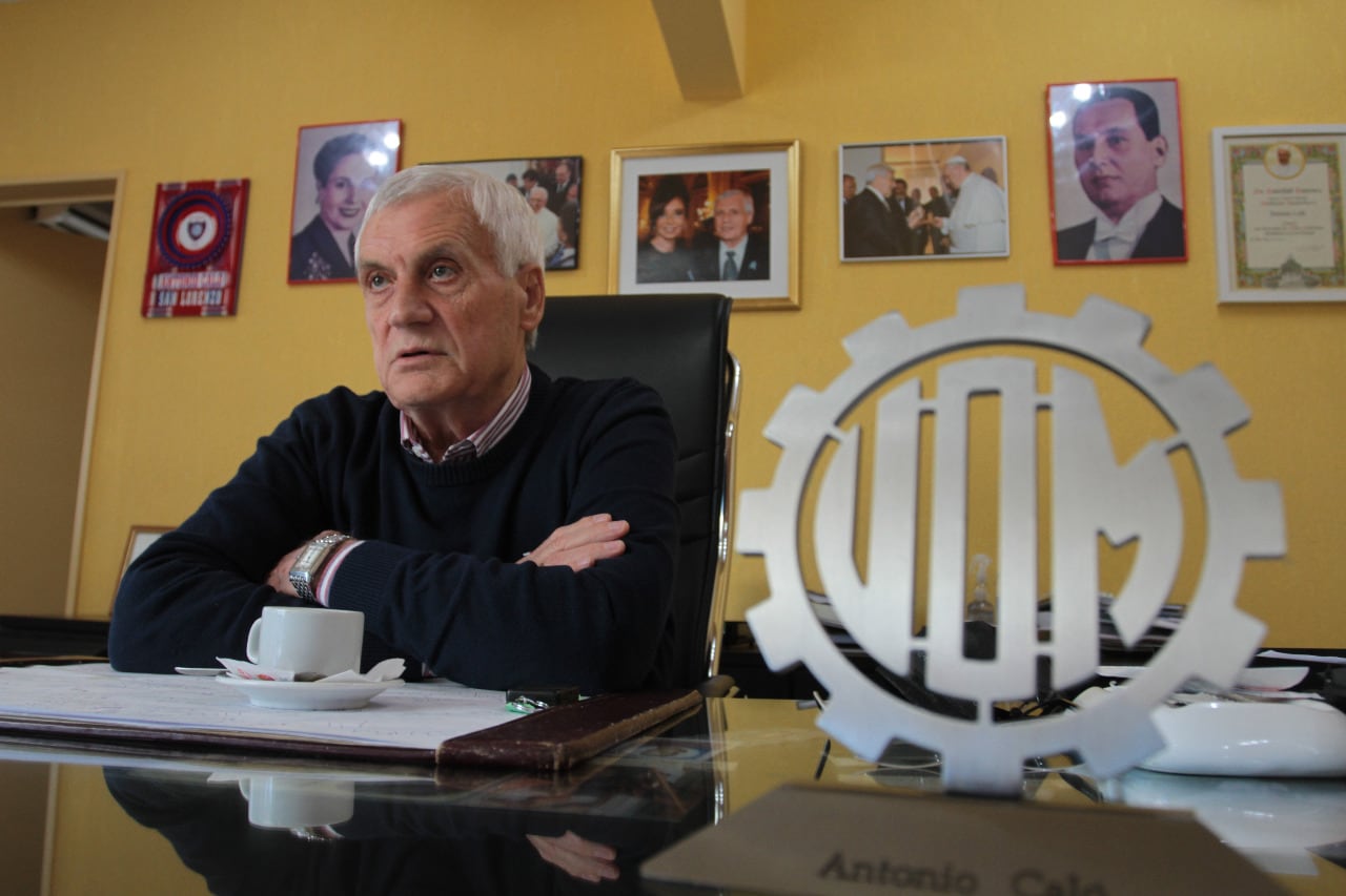 El titular de la Unión Obrera Metalúrgica, Antonio Caló.