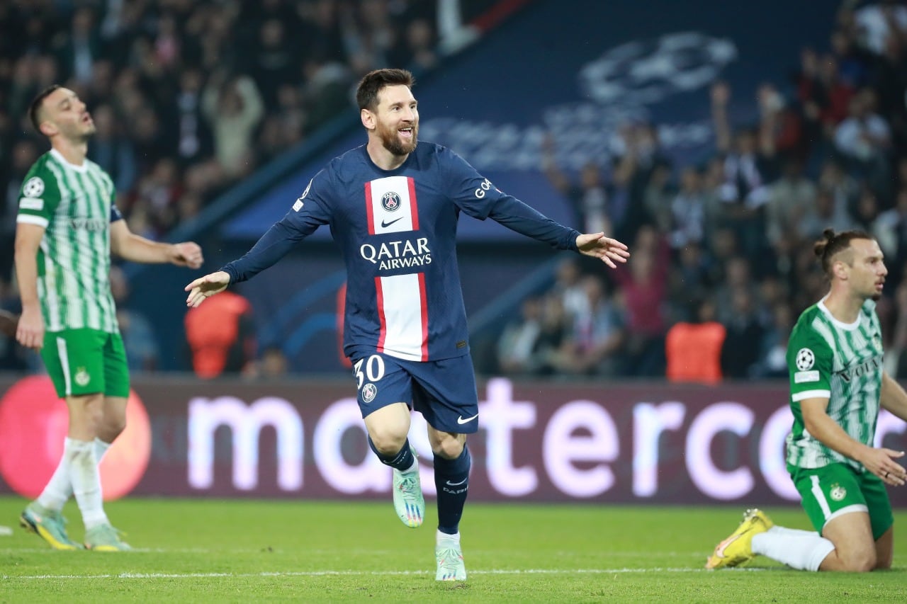 Messi volvió a convertir en la Champios