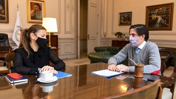 Nicolás Trotta y su par porteña, Soledad Acuña. 