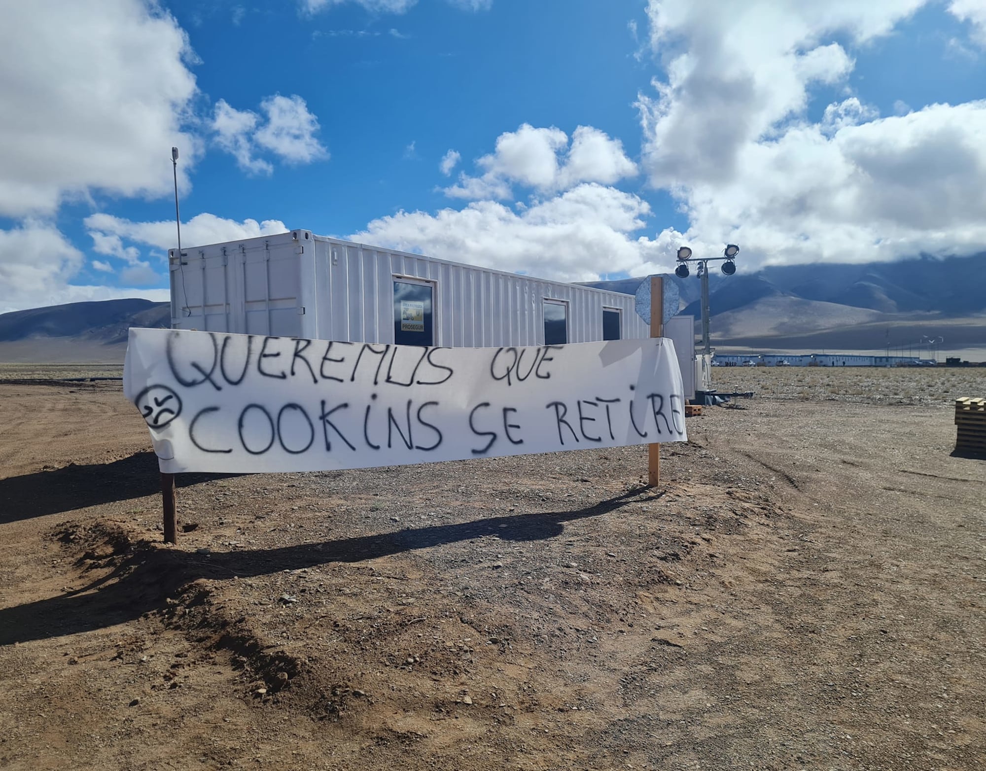 Conflicto con comunidades en Olacapato. Imagen gentileza red social de Comunidad Collas Unidos de San Antonio de los Cobres.