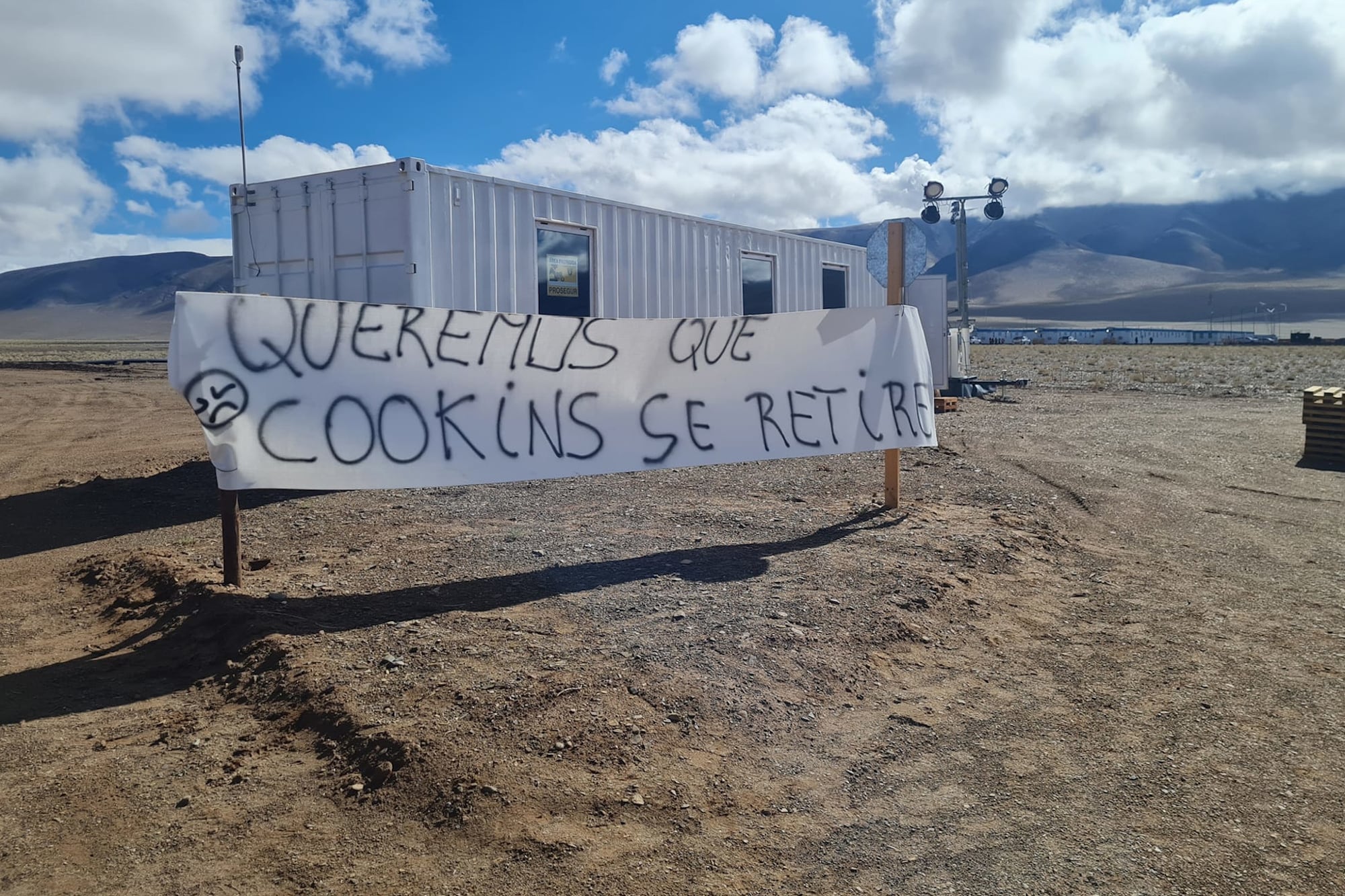 Conflicto con comunidades en Olacapato. Imagen gentileza red social de Comunidad Collas Unidos de San Antonio de los Cobres.
