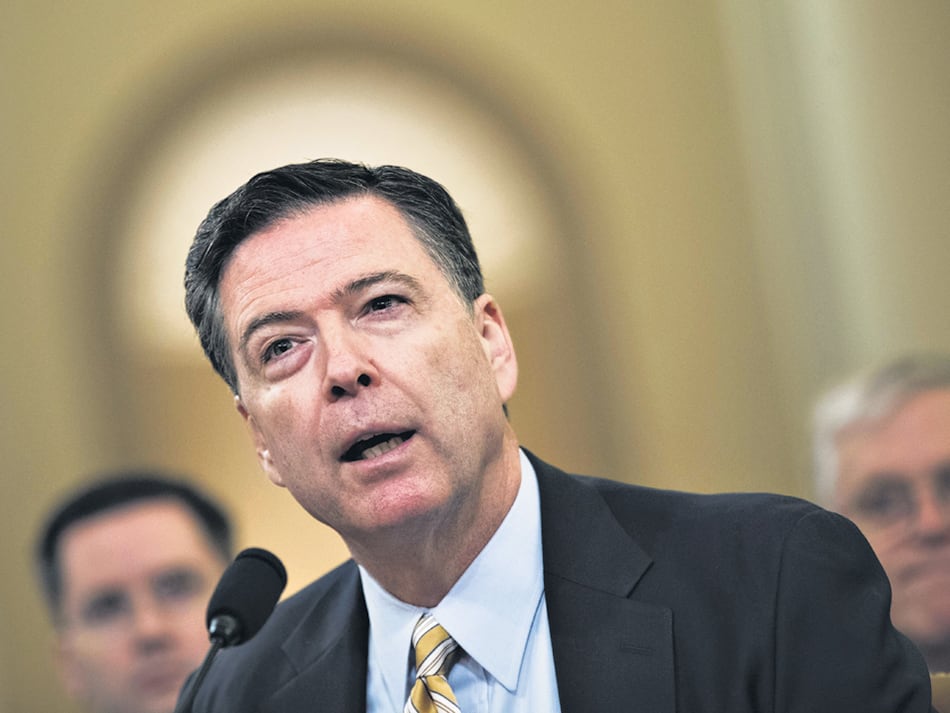 La administración Trump dijo que aceptó la recomendación del fiscal general para despedir a Comey.