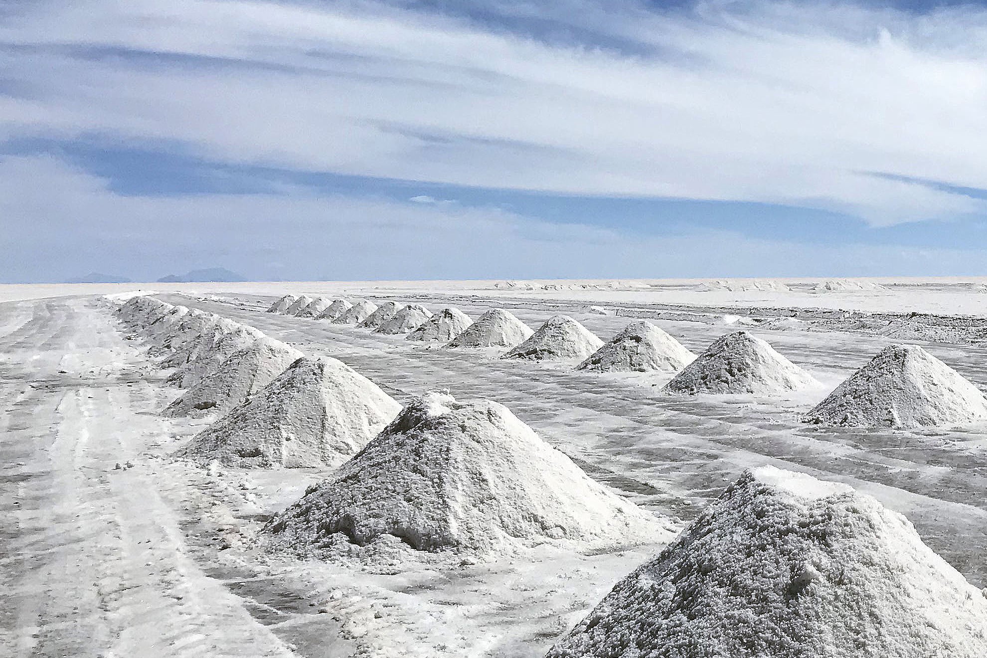 Salar de Uyuni, en Potosí. Base de un proyecto de industrialización que generó reacciones y hasta un golpe.