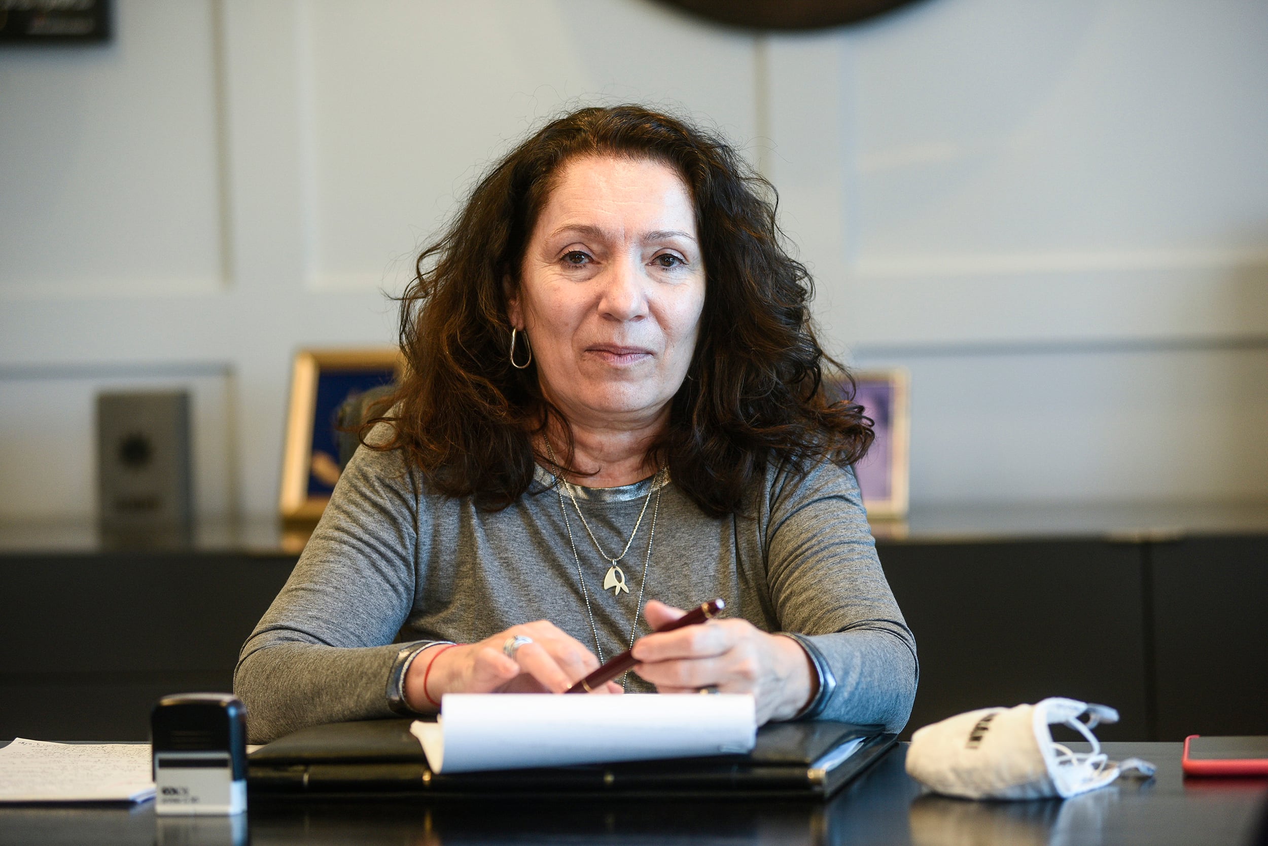 La interventora de la Agencia Federal de Inteligencia, Cristina Caamaño.