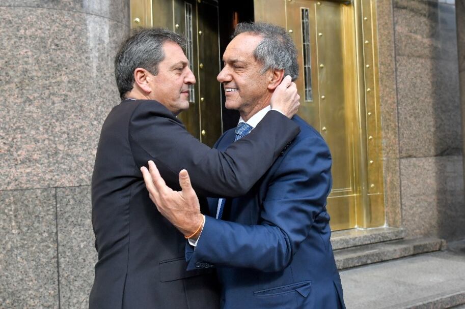 Sergio Massa y Daniel Scioli se reunieron este jueves.