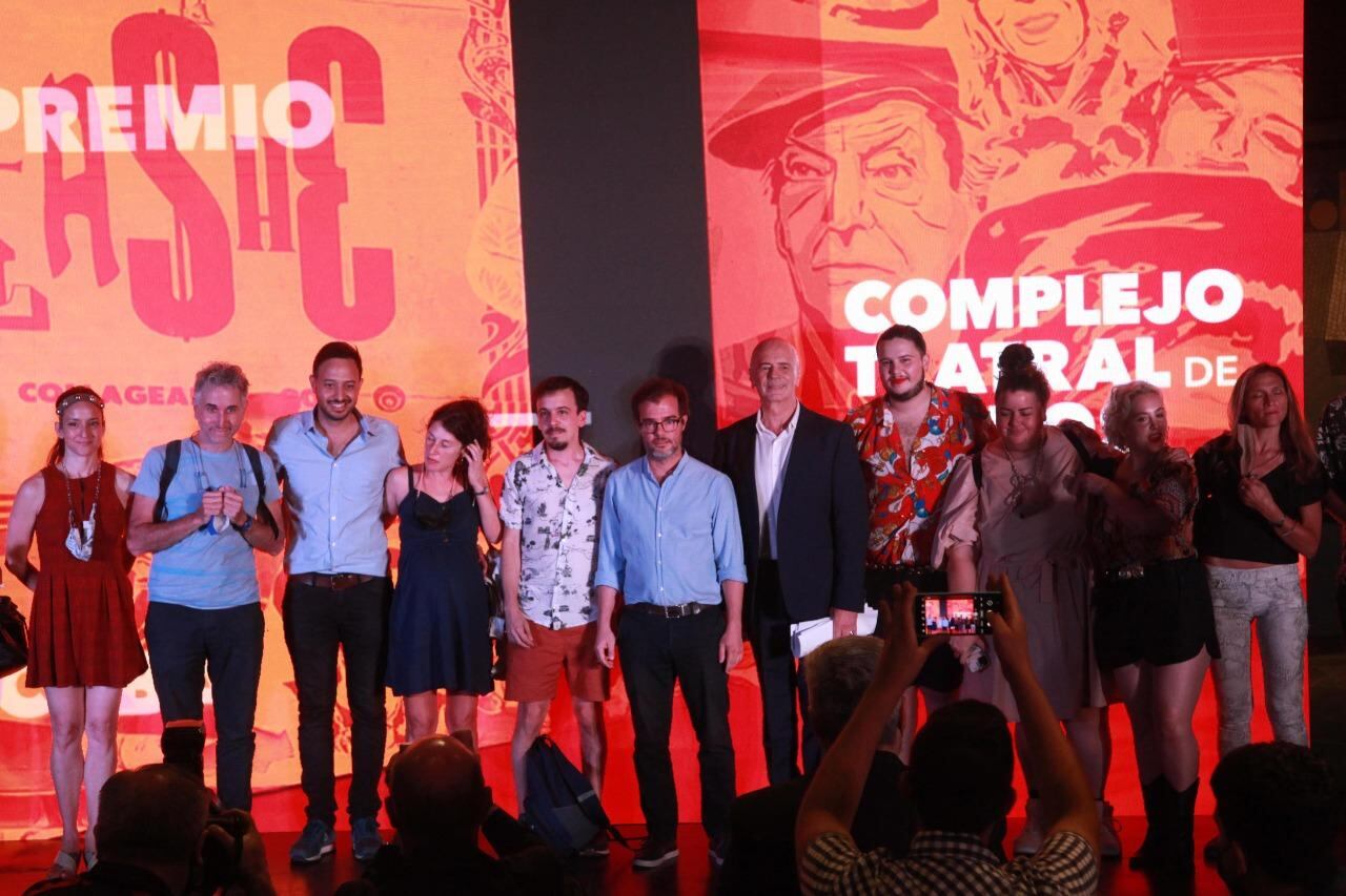 Artistas y funcionarios estuvieron en el Hall Alfredo Alcón del Teatro San Martín.