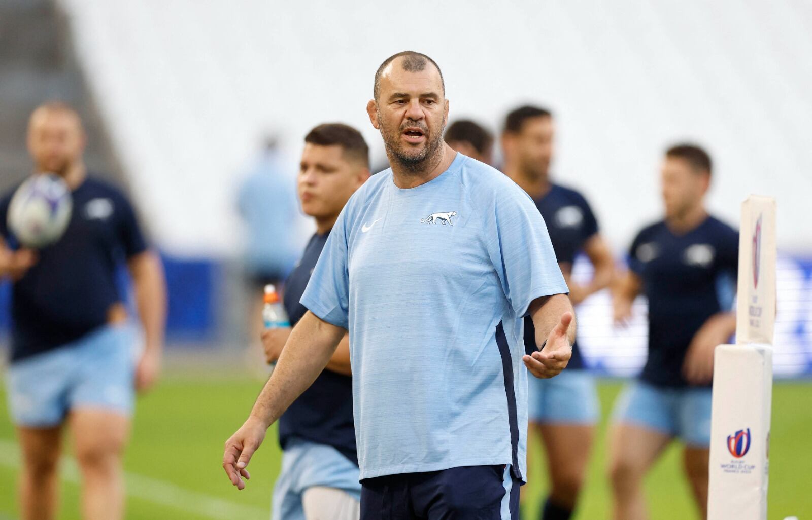 El entrenador australiano Michael Cheika
