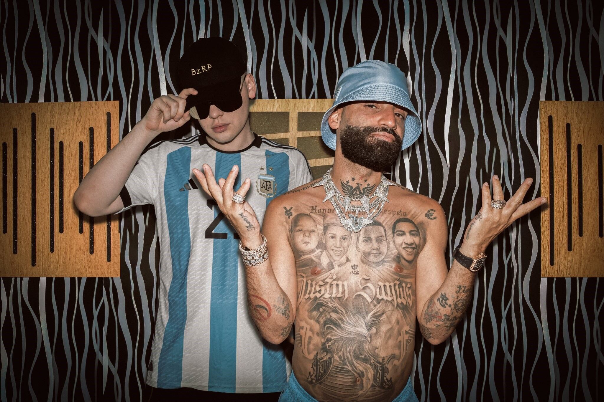 Bizarrap, junto al cantante de reggaetón puertorriqueño Arcángel (Foto: Instagram Bizarrap).