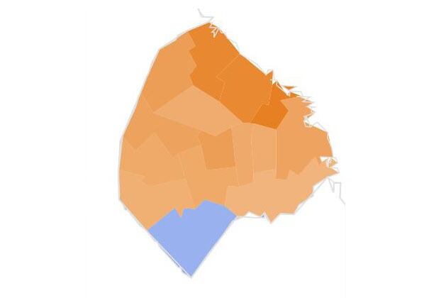 El oficialismo porteño obtuvo sus mejores porcentajes en las comunas más acomodadas de CABA.