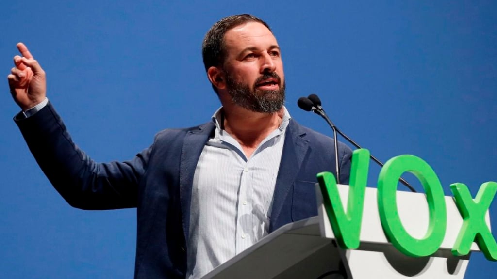 El líder de Vox, Santiago Abascal.