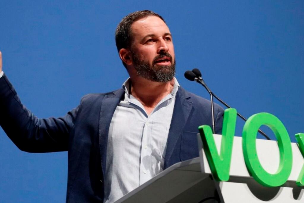 El líder de Vox, Santiago Abascal.