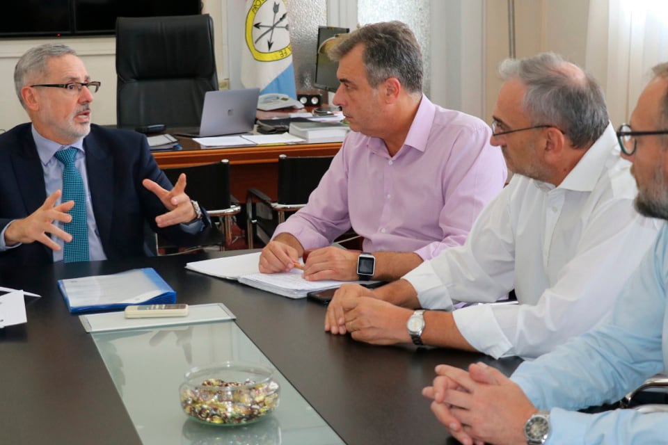 Sain se abocó a la cuestión territorial y se reunió con el intendente Luis Castellano. 