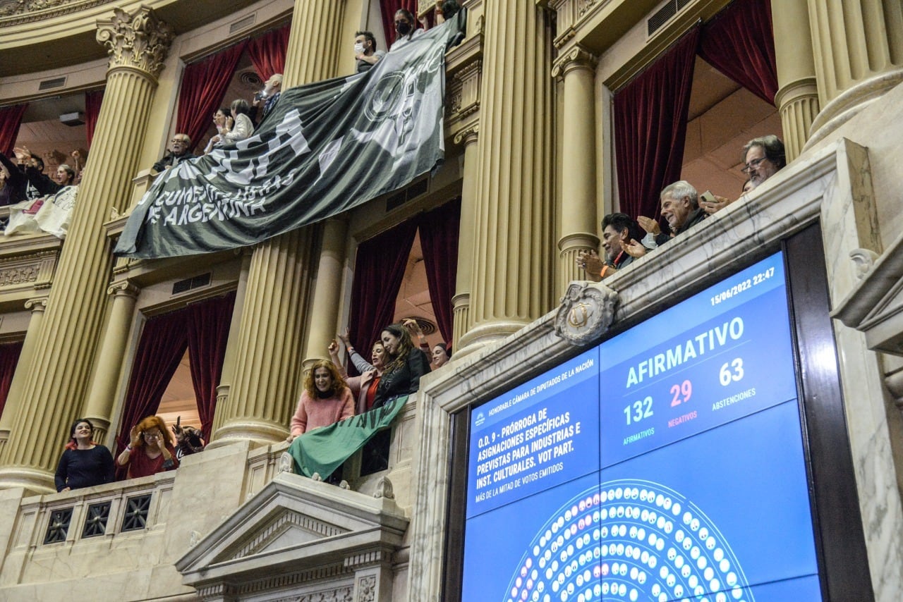 El financiamiento con fondos de asignación específica a las actividades culturales tuvo media sanción en Diputados.