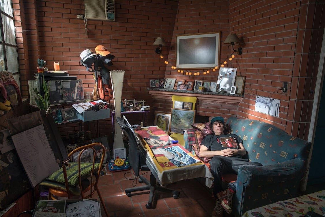 El Mono Fontana en su hogar de Villa Devoto