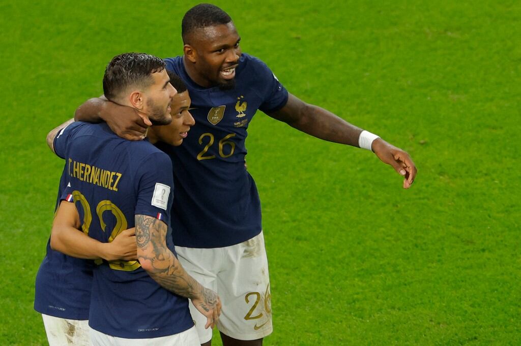 Con dos goles de Mbappé y uno de Giroud, Francia pasó a cuartos de final del Mundial Qatar 2022. (Imagen: AFP)