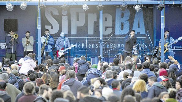 La Chancha Muda, una de las seis bandas que protagonizó el rechazo al ajuste del secretario Hernán Lombardi.