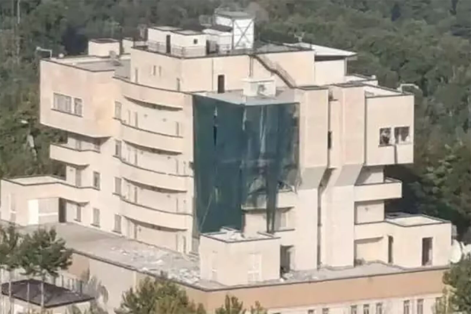 El edificio de huéspedes donde mataron a Haniyeh.