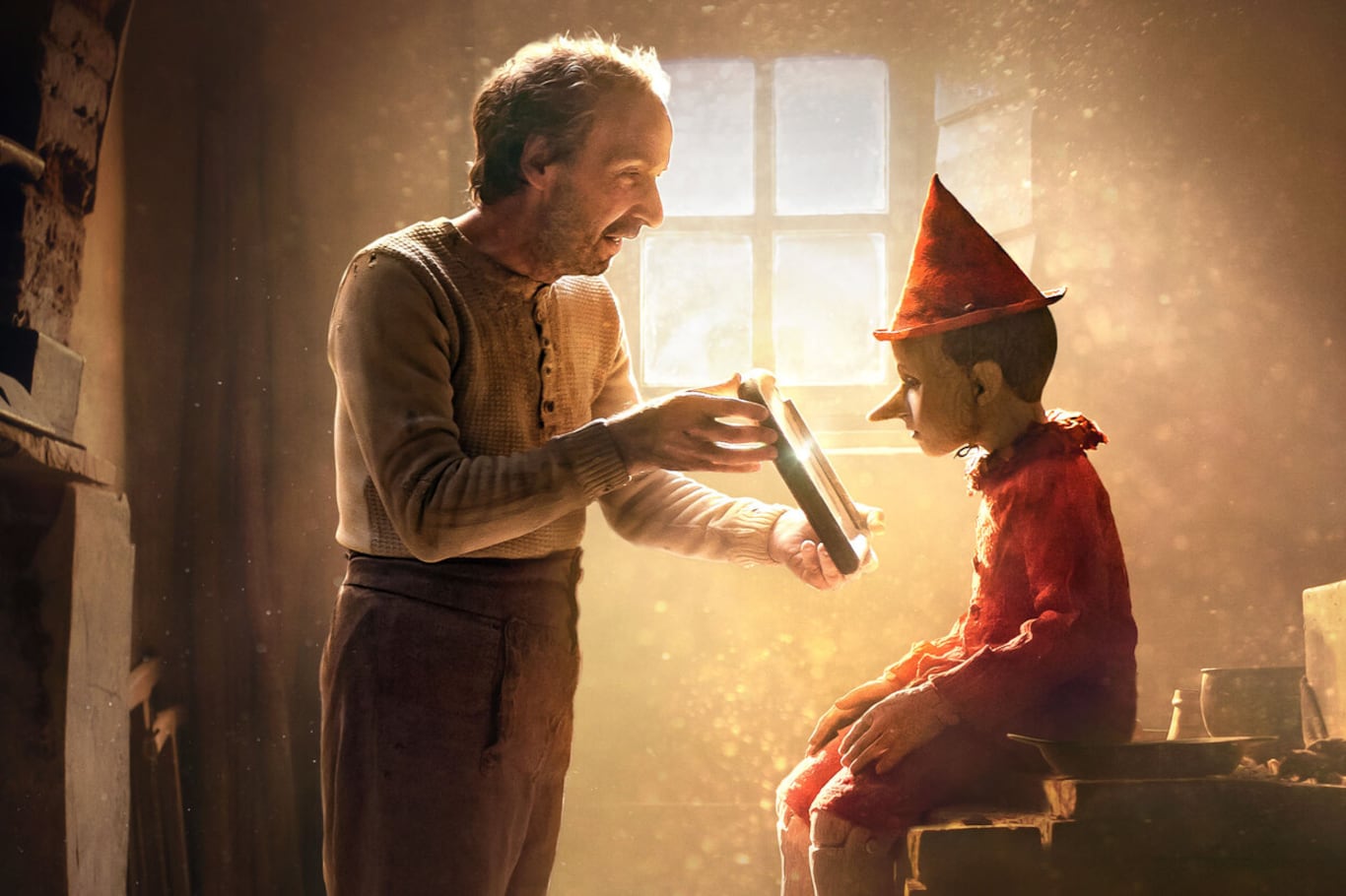 Roberto Benigni es Geppetto.