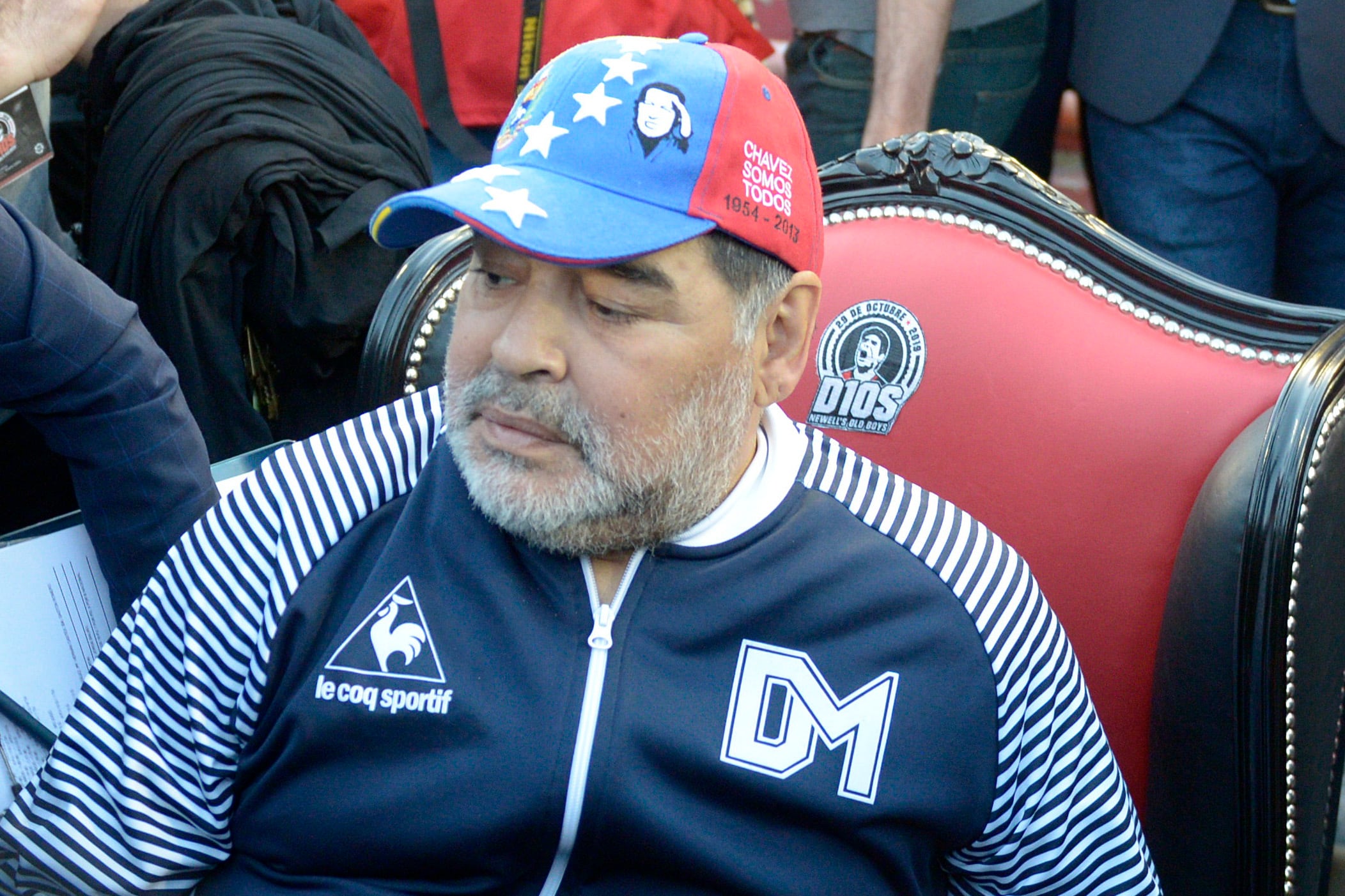 Diego Maradona, DT de Gimnasia La Plata.