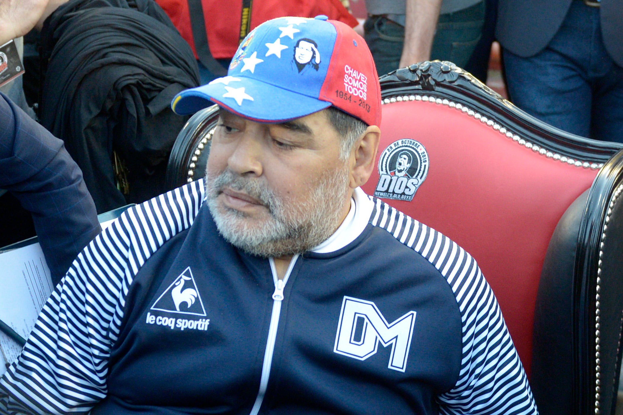 Diego Maradona, DT de Gimnasia La Plata.