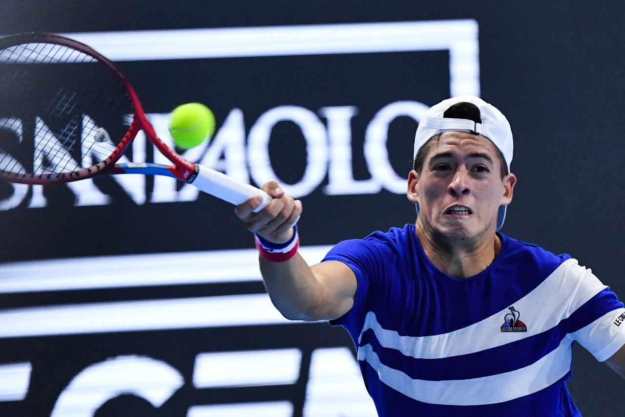 Báez poco pudo hacer ante la potencia y precisión de Carlos Alcaraz